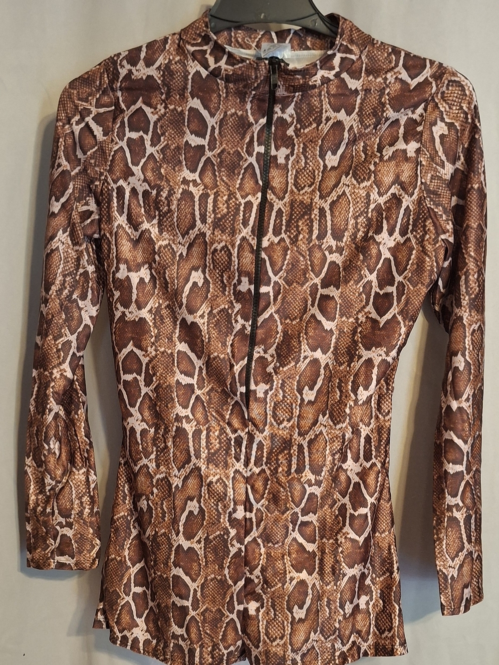 Spirit Brown Snake Print Costume Romper